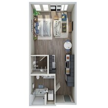 Studio - F 327 floor plan